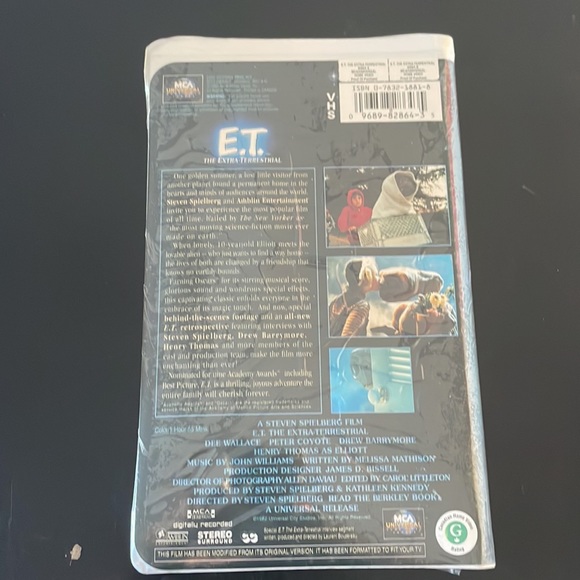 Sealed New ET VHS - Picture 2 of 4
